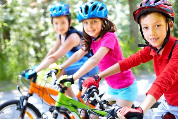 family bike ride