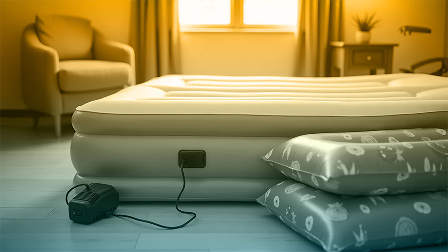 Electric air pump matress